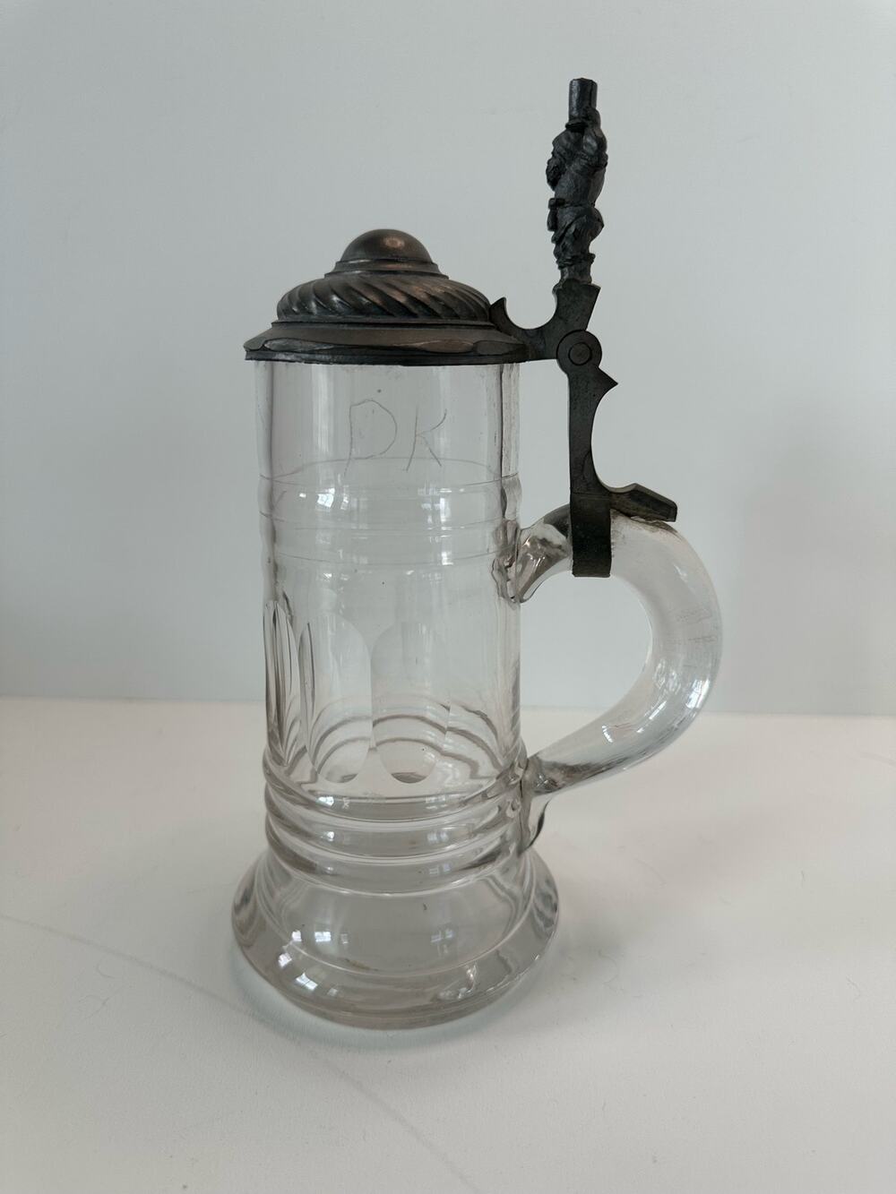 Antique Crystal Gnome German Beer Stein Very Rare 1890